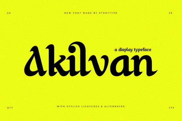 Akilvan Typeface Review: A Modern Serif for Elegant Branding