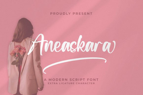 Aneaskara: A Modern Script Font for Editorial Design