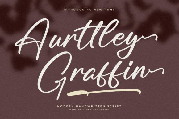 Aurttley Graffin – A Modern Script Font for Crafters and Creators