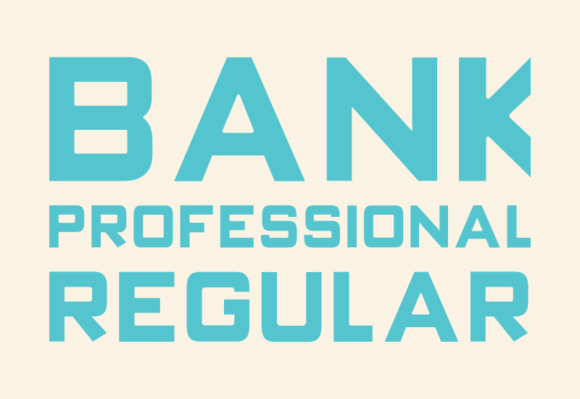 Bank Professional Regular Font for Handmade Creations