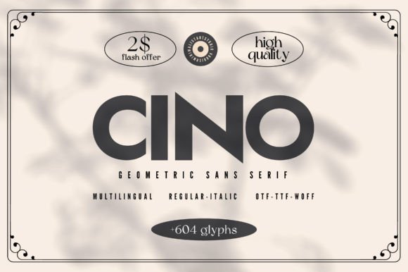 Cino: A Modern Font for Polished Branding