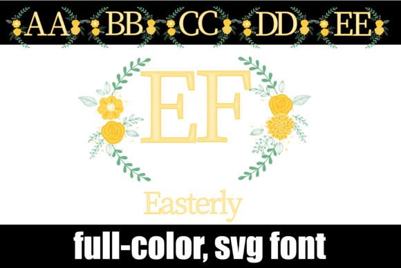 Easterly Monogram Font for Spring Campaigns