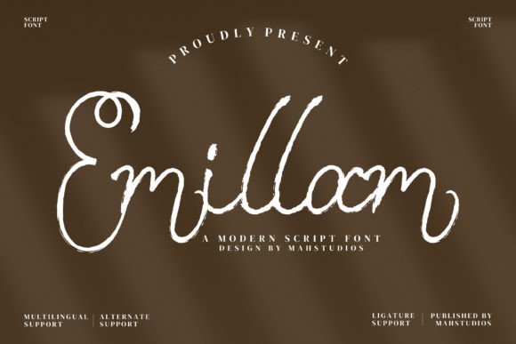 Emillam: A Modern Handwritten Font for Digital Marketing