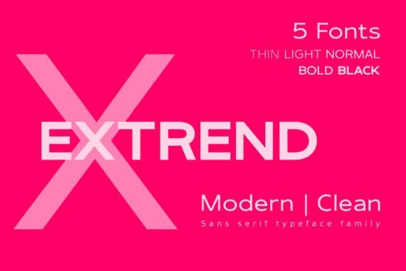 Extrend Sans Serif Font Review for Modern Branding