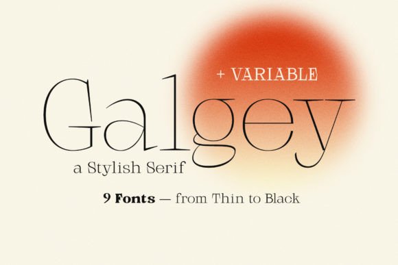 Galgey: A Modern Serif Font for Timeless Branding