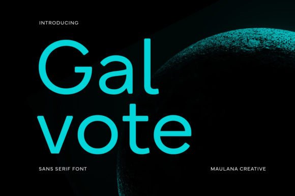 Galvote: A Modern Font for Editorial Elegance