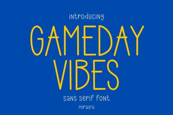 Gameday Vibes Font for Modern Branding