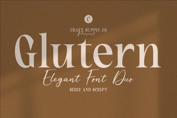 Glutern: A Sophisticated Font for Editorial Elegance