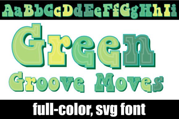 Green Groove Font for Festive Branding