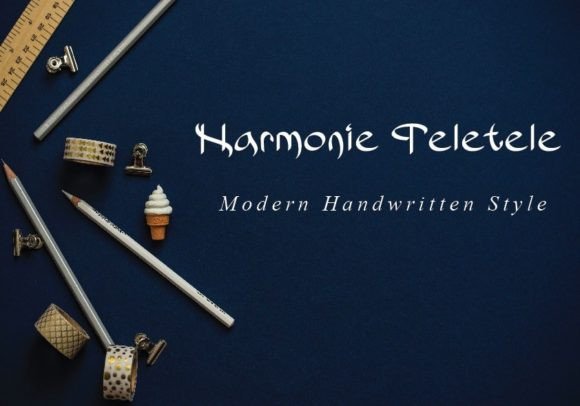 Harmonie Teletele: A Playful Script Font for Modern Web Design