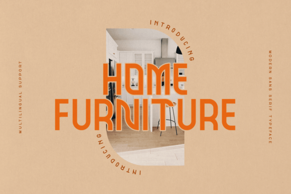 Home Furniture Font for Modern Editorial Design