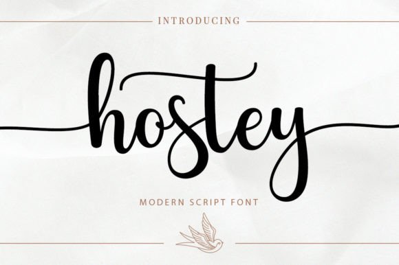 Hostey: A Modern Script Font for Polished Branding