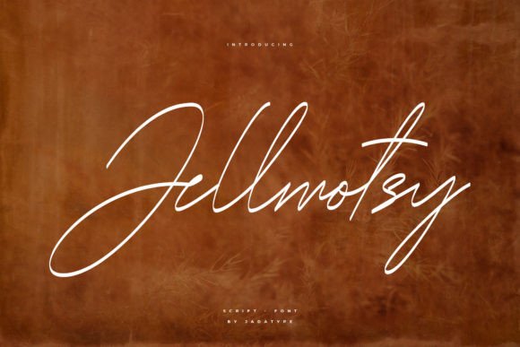 Jellmotsy: A Handwritten Font for Professional Branding