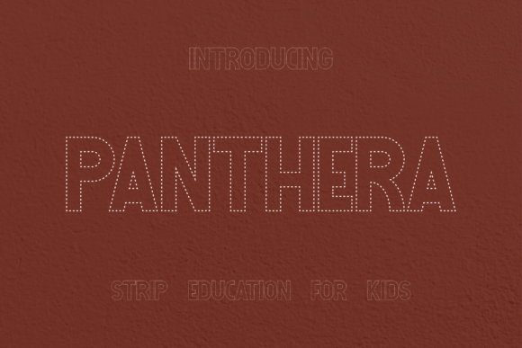 Make Your Brand Stand Out with Panthera Education Strip Font
