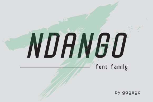 Modern Typography with Ndango Font