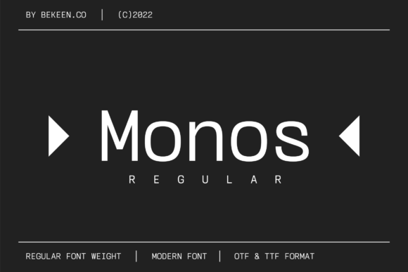 Monos: A Modern Font for Editorial Elegance