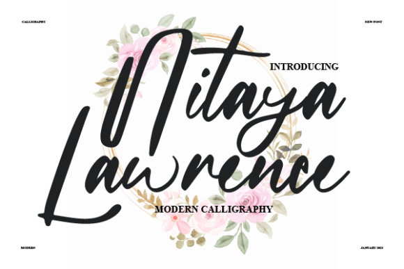 Nitaya Lawrence Font Review for Modern Branding