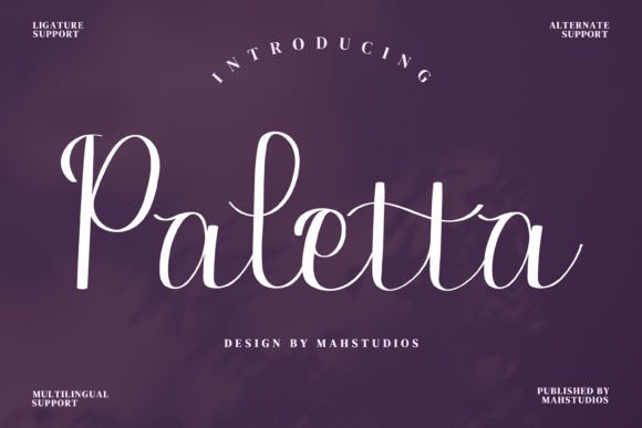 Paletta: A Handwritten Font for Business Branding