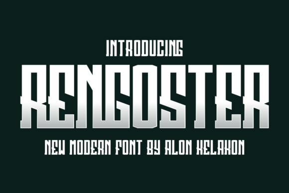Rengoster Font for Modern Editorial Design