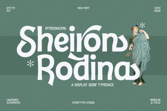 Sheiron Rodina: Elevating Campaign Design with a Modern Serif Typeface