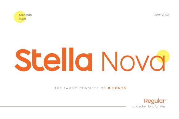 Stella Nova: A Modern Sans Serif Font for Campaign Clarity