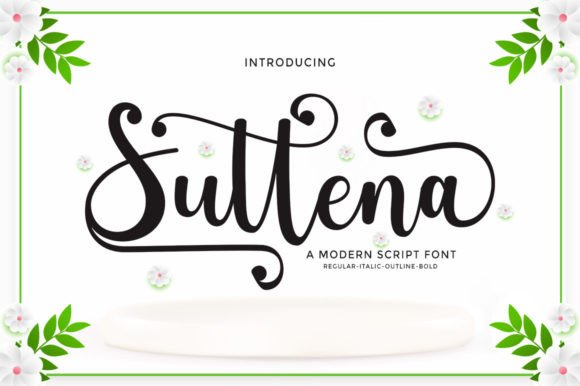 Suttena: A Modern Script Font for Campaign Creativity