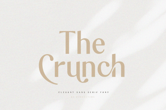 The Crunch: A Modern Sans Serif for Editorial Elegance