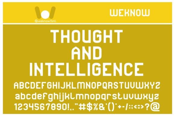 Thought and Intelligence Font for Campaign Design