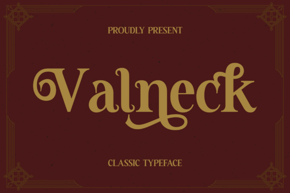 Valneck: A Serif Font That Elevates Branding Projects