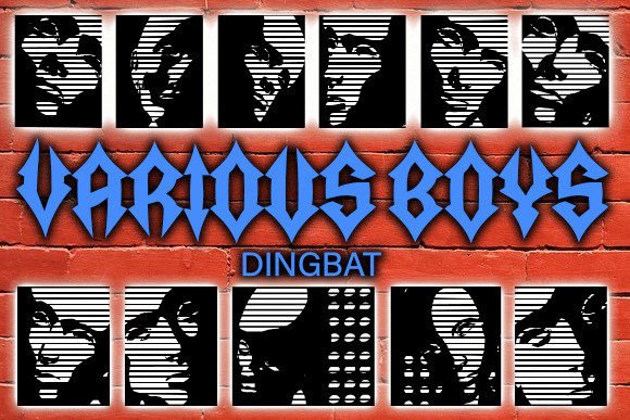Various Boys: A Modern Dingbat Font for Creative Makers